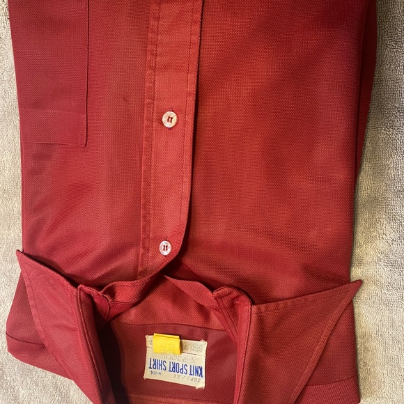 Vintage Tops All, Knit Sport L/S Button Down Size Medium - Picture 8 of 9